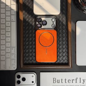 szhaiyu | Luxury Magnetic Phone Case For Magsafe For iPhone 18 Pro iPhone 18 Pro Max Wireless Charge Lens Shockproof Back Cover Fundas