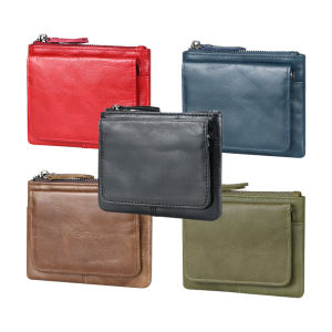 Smart King New Retro Mini Short Wallets for Men and Women Genuine Cow Leather Casual Coin Purse Multifunction Card Holders