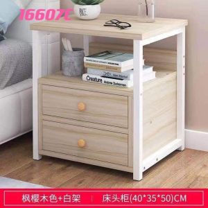 Bedside cabinet assembly furniture 2 drawers