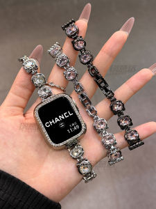 Huawei Watch Fit4 Fit3 Smartwatch Band Metal Chain Style Womens Elegant Cat Design Diamond Embedded Fashionable Accessory