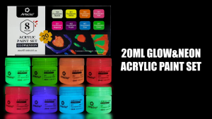 Glow-In-The-Dark Acrylic Paint Diy Luminous Paint Textile Paint For Clothing Shoes Walls And Murals