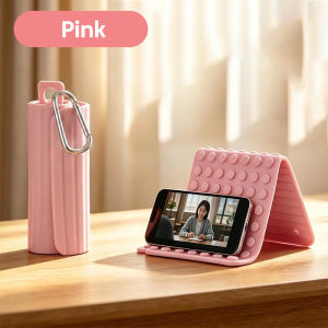 elough | Lazy Portable Phone Stand Angle Adjustable Silicone Desktop Tablet Laptop Holder Foldable Transforming Bracket Travel Accessory