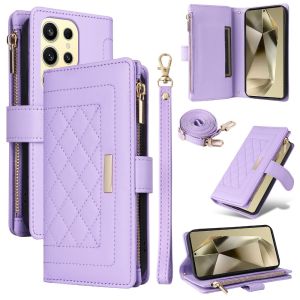 szhaiyu | For Samsung Galaxy S26 Ultra S26 FE S25 S24 S23 S22 S21 Plus S20FE Crossbody Wallet Case With Card Holder Shockproof Back Cover