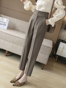Fashion High-end French Design Casual Loose Work Wear High Waist Suit Pants