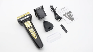 HIENA 3-in-1 multi-function LCD digital display new mens shaver reciprocating rechargeable shaver nose hair cutter haircut multi-function