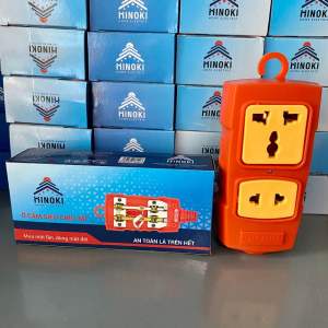 Ổ cắm điện tự đấu Hinoki chịu tải 6000W ổ 2/3/4 lỗ