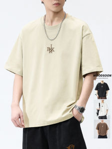 Loose Fit round Neck T-Shirt Mens Summer Short Sleeve Casual Style Couples Top Cotton Polyester Blend Comfortable Tee