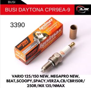 Daytona ignimax CPR9EA-9 Busi Motor Original Honda Beat Vario 125/150 NMAX Scoopy Aerox Supra 125 fi injeksi DLL