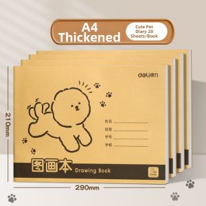 deli | Non-See-Through Thick Drawing Book