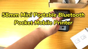 Soonpos Portable Bluetooth WiFi Thermal POS Receipt Printer 58mm Width 40mm Diameter Mini Pocket Mobile Printer Support Loyverse Kyte UTAK Food Panda Grab Merchant Printing