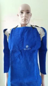 Apron-Jaket Welding Leather - Jaket-Celemek Welding Kulit - Baju Pelindung Tubuh Dari Pekerjaan Panas