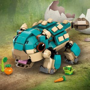 Compatible Brick Sets Dinosaur Series Building Blocks 76962 Baby Bumpy: Ankylosaurus MOC World Park Toys for Kids Gift
