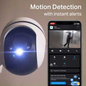 Tp-Link Tapo C500 Outdoor Pan/Tilt Security WiFi Camera 1080p Full HD 360° Live View Person Detection and Motion Tracking-Smart AI Night Vision IP65 Weatherproof Two-Way Audio | NASHANTOO