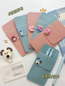 Durable High Capacity Cartoon Nurse Doctor Pen Bag with Pocket Leakproof Ink Proof Medical Lab Coat Style PU Material