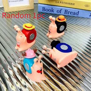Bandai | Anime One Piece Den Mushi Model Toys Cartoon Luffy Sabo Ace Snail Shaped Phone Can Sound Recording Toys for Children Gifts