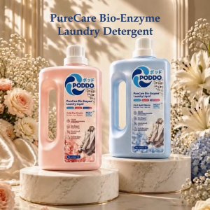 [NEW LAUNCH] PODDO PureCare Bio-Enzyme Laundry Liquid 2L - Lily & Apple Blossom / Amber Rose Blossom | Deep Clean Laundry Detergent | 180H Long Lasting Fragrance | Baby Safe