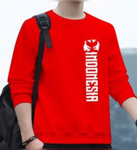 Baju Lengan Panjang Pria Edisi Hut Kemerdekaan 17 Agustusan Indonesia / Baju Model Sweater Keren