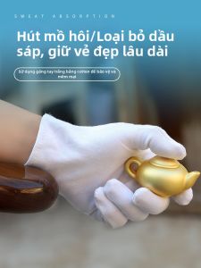 Terrain Kun | Copper Artifact Polishing High-End Thickened Cotton Gloves