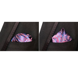 41 Colors 25*25cm Mens Business Suits Pocket Square Handkerchiefs for Wedding Paisley Dot Stripes Hankies Mens Pocket Towel