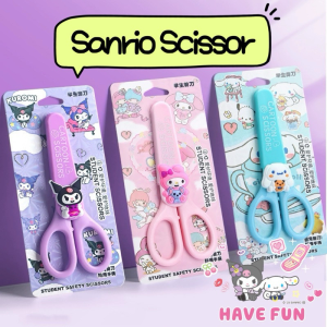 Cartoon Sanrio Cutter Kuromi Scissors Kids Safety Scissors School Office Paper Cut Stainless Steel Scissors