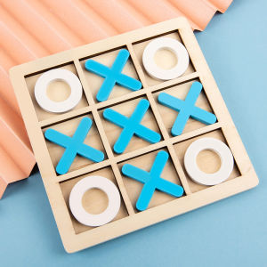 WOWEIAOKUANG | Parent-child Interaction Wooden Tic Tac Toe Game