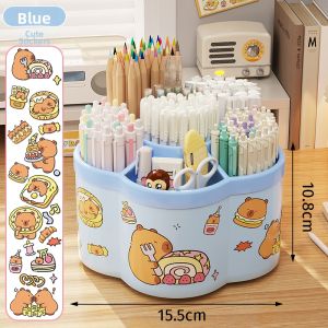 Benchang | Rotating Pen Holder Office Desk Organizer Large Capacity Student Use