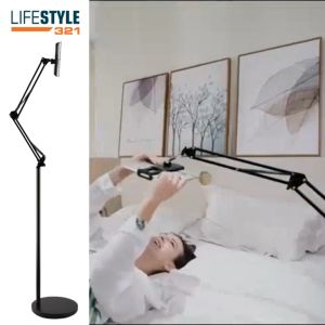 Heavy Duty 175cm Aluminium 360 degree Multifunctional Mobile Tablet Phone Holder with Mobility Floor Stand
