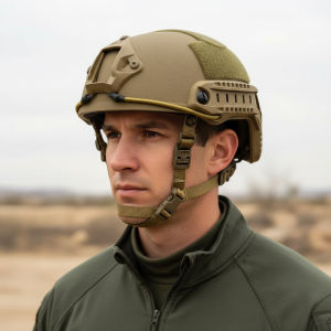 FAST Tactical Helmet Lightweight MH Adjustable ABS for Airsoft Paintball & CS Games - Comfortable Protective Gear