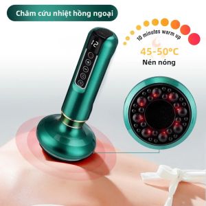 Máy Massage Giác Hơi Điện 6/12 Tốc Độ Hút Chân Không GuaSha Chống Cellulite Làm Đẹp Sức Khỏe Hồng Ngoại Nhiệt Giảm Mỡ Toàn Thân Dụng Cụ Cạo