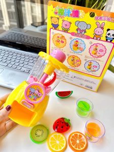 Kids Kitchen Simulation Toy Set Juicer Blender Pretend Play Appliances Plastic Food Preparing Equipment for Boys And Girls