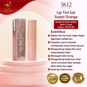 Lip Tint Gel Sweet Orange Tahan Lama Lembabkan Bibir