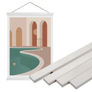 กรอบรูปแม่เหล็กอเนกประสงค์ขนาด 21-50 ซม. กรอบรูปไม้แม่เหล็ก สี่สี ถอดออกได้ น้ำหนักเบา ตกแต่งผนัง