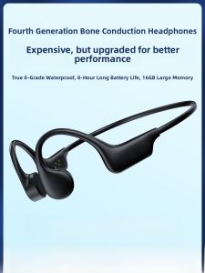 Bizoe | Bizoe Bone Conduction Bluetooth Earphones Wireless Sports Swimming 2022 New Model Built-in Memory Bone Sensing Non-invasive