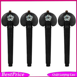 IRIN | Bộ 4 Chốt Đàn Cello Giả Gỗ Mun Với Khảm Vỏ Bào Ngư Chính Hãng Được Khoan Sẵn Bền Chắc Để Lắp Đặt Dễ Dàng Cho Đàn Cello 4/4