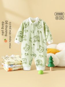 HUANMILE | Bodysuit Bé Trai Không Xương Cotton