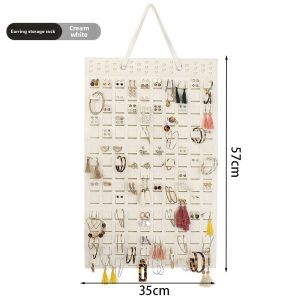 gumahus | Dustproof Jewelry Organizer Wall Earring Holder Ring Dish Earrings Display Rack