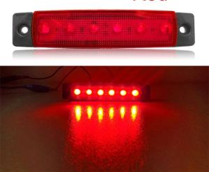 1 Pc - 6 LED 24V Double Adhesive Truck Marker Indicator Light Signal Lamp For All Vehicles