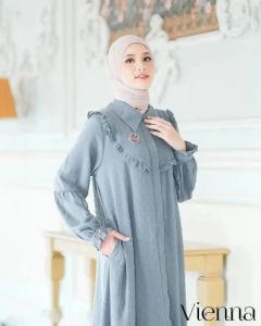 Vienna Dress / gamis trend lebaran 2025 / gaun muslimah cantik mewah elegan