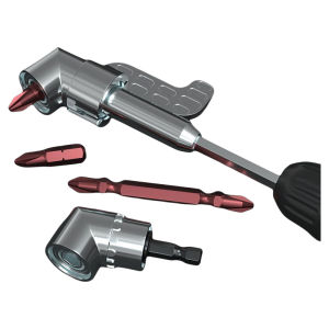 105 Degree Angle Driver Screwdriver Bit Extended Connecting Rod Universal Joint Corner Tool for Hard to Reach Areas