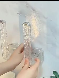 ONE-C1280 Tempat Tisu Gulung Peralatan Rumah Tangga Tempel Dinding Dapur Transparan Holder Gantungan