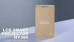 Smart Projector HY300 wireless 4K HD WiFi Smart LCD LED Portable Mini Android Projector 8800Ansi For Home & Office Use - Hy300