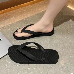 Anti-Slip Black Flip Flops for Beach and Swimming