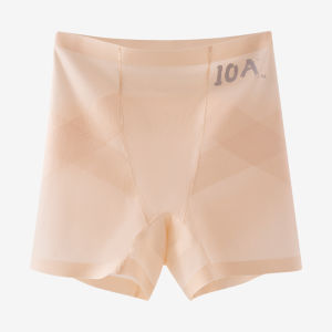Miiow | Ice Silk Seamless Anti-Light Safety Pants Womens Tummy Control Butt Lifting Antibacterial Underwear High Waist Briefs