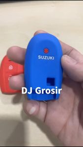 Casing Silikon Karet Kunci Remote Suzuki Vitara Swift Baleno 3 Tombol - Hitam