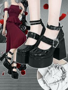 Giày Cao Gót Phụ Nữ Nhện Nguyên Bản Giày Cao Gót Đế Dày Chống Thấm Nước Nữ Giày Y2k /năm 2000 Gothic Phong Cách Lolita Giày Đơn
