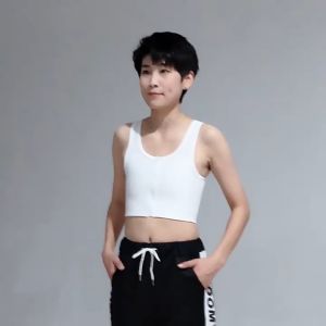 เสื้อกล้ามทอม รุ่นซิปหน้าครึ่งตัว แบบบาง 2ชั้น (ผ้าตาข่าย เนื้อเย็น) สนับสนุน งบประหยัด เสื้อในทอม เก็บทรงสวย 💋