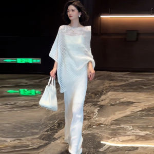 SHANGSHA | Trendy Premium Elegance Various Styles Feminine White Dress Set