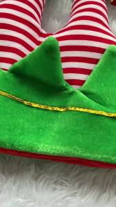 Protective Christmas Party Hat Santa Elf Clown Leg Style Christmas Decoration Gift for Holiday Party