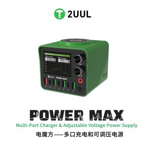 2UUL PC01 Power Max Mobile Laptop Repair Station Multi-Port Charging&Adjustable Voltage Power Supply Wireless Fast Charging Tool