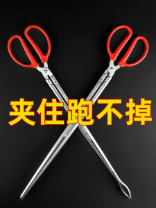 Professional Stainless Steel Anti-slip Crab Catching Clamp Tool for Beach Gathering Fishermen Equipment Mudfish Grabber